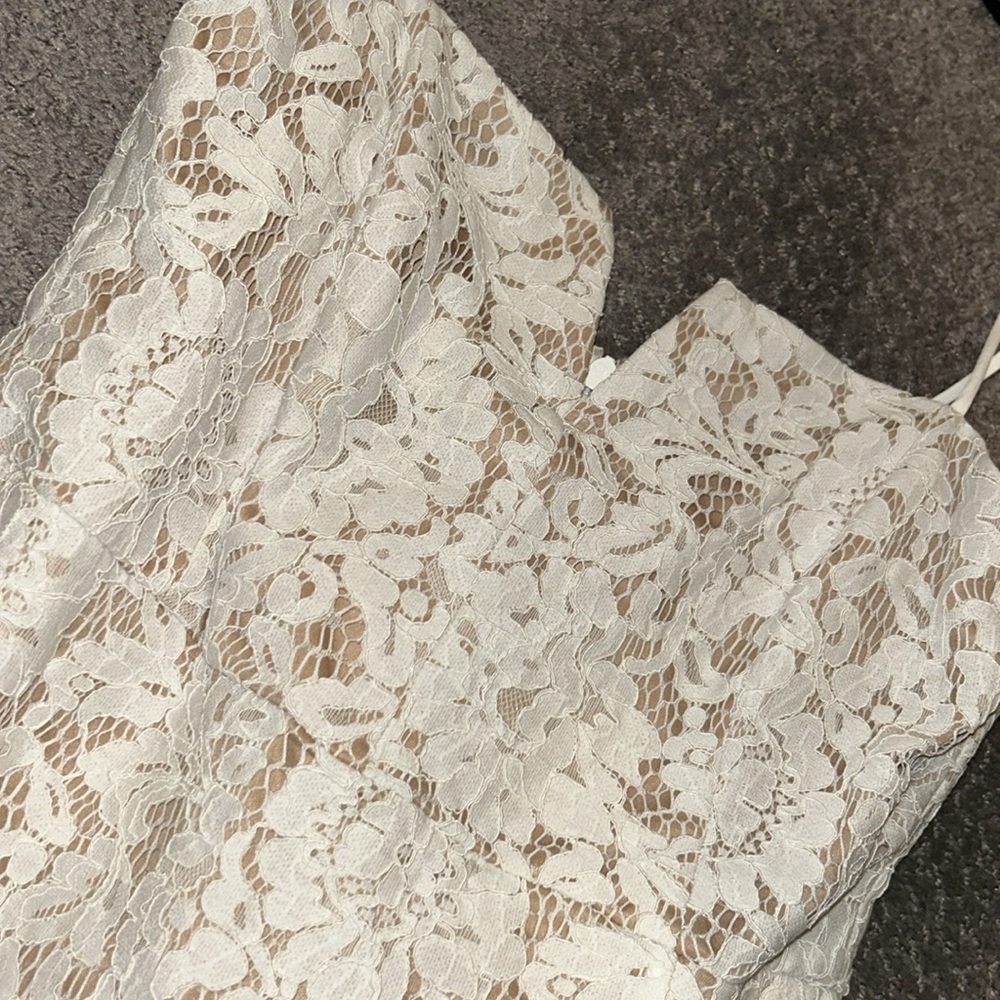 Lulus white crochet dress NWT - Picture 6 of 9